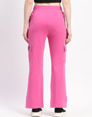 mSECRET Pink Wide-Leg Cotton Cargo Pants