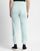 Msecert Disney Print Sky Blue Jogger Track Pants