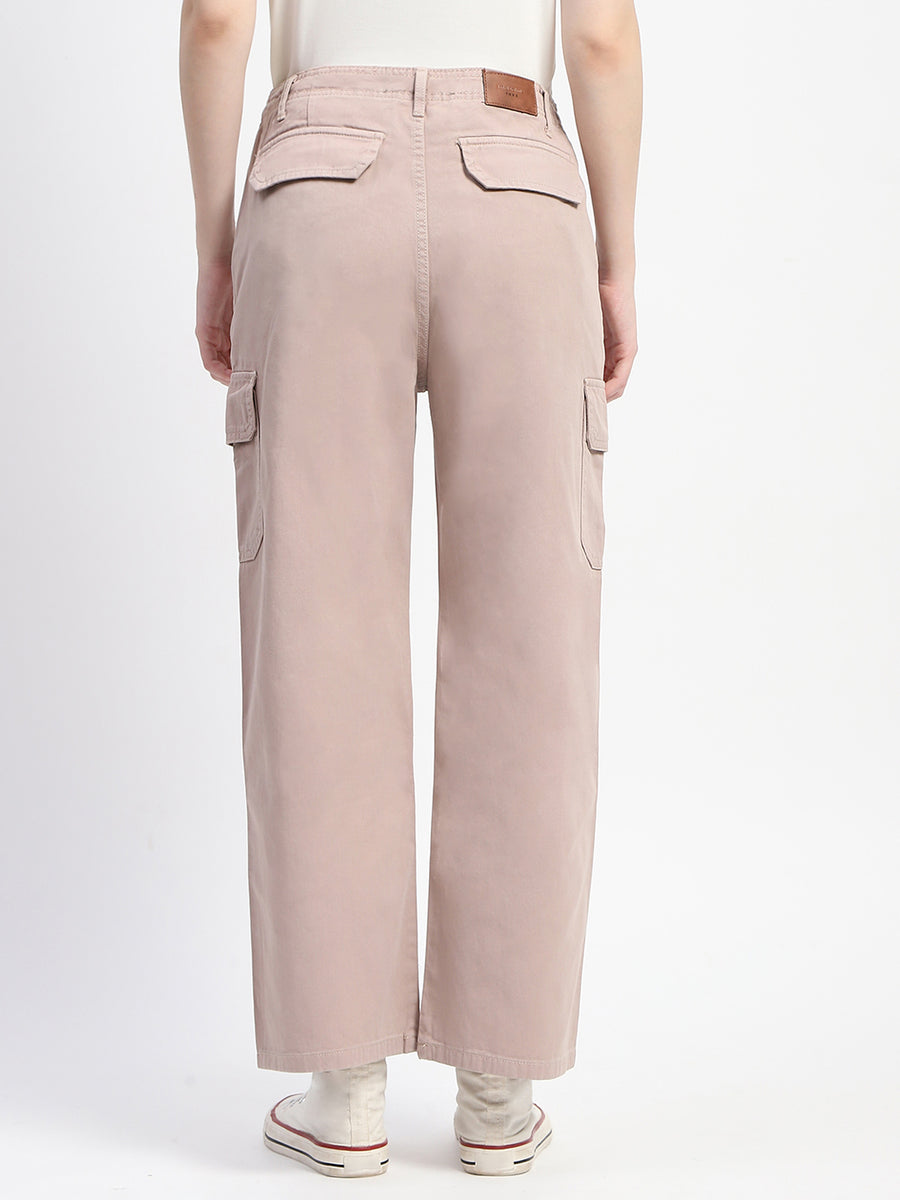 Madame Relax Fit Straight Khaki Cargo Pants