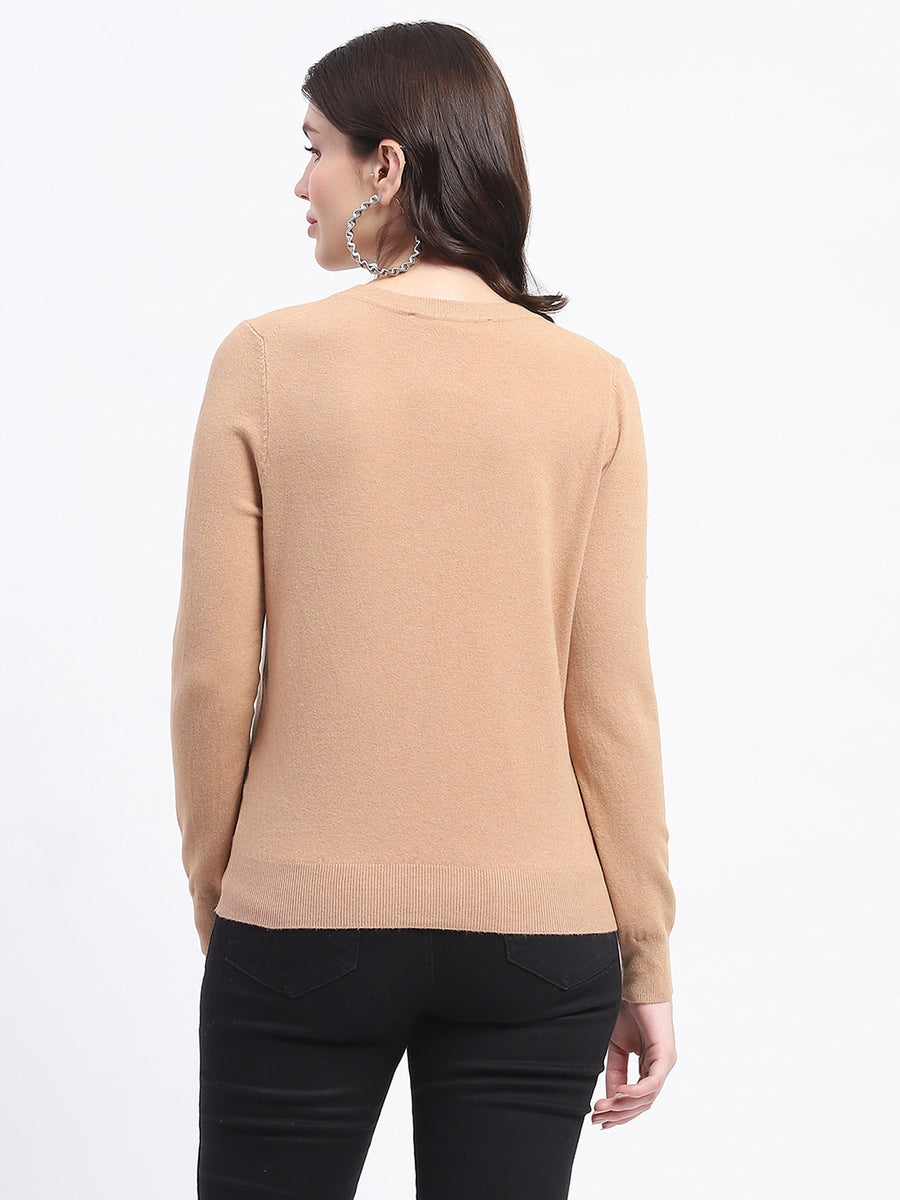 Madame Crew Neck Brown Sweater