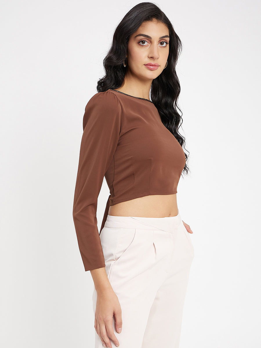 Madame Chocolate Crop Top