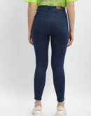 Madame Solid Mid Blue Skinny Fit Jeans