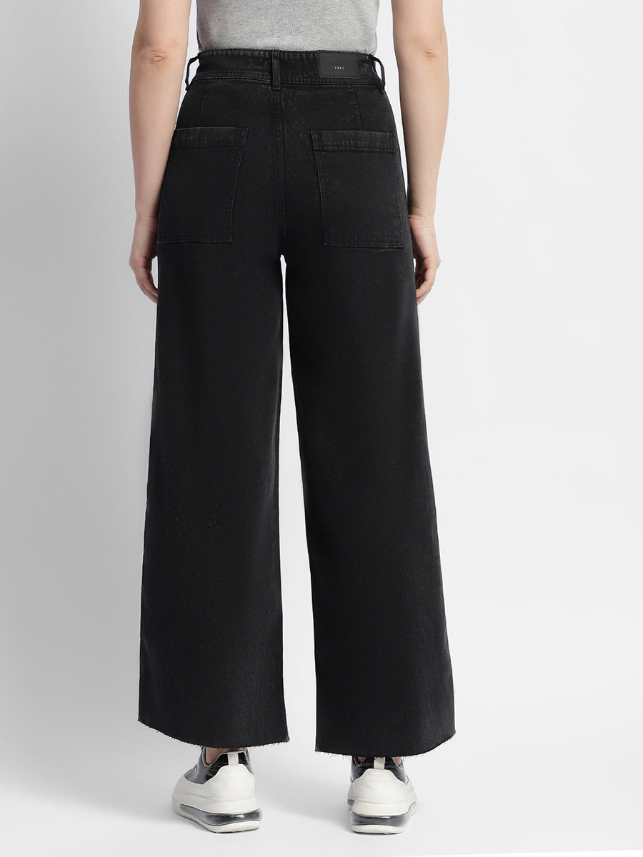 Madame Black Wid Leg High Rise Jeans