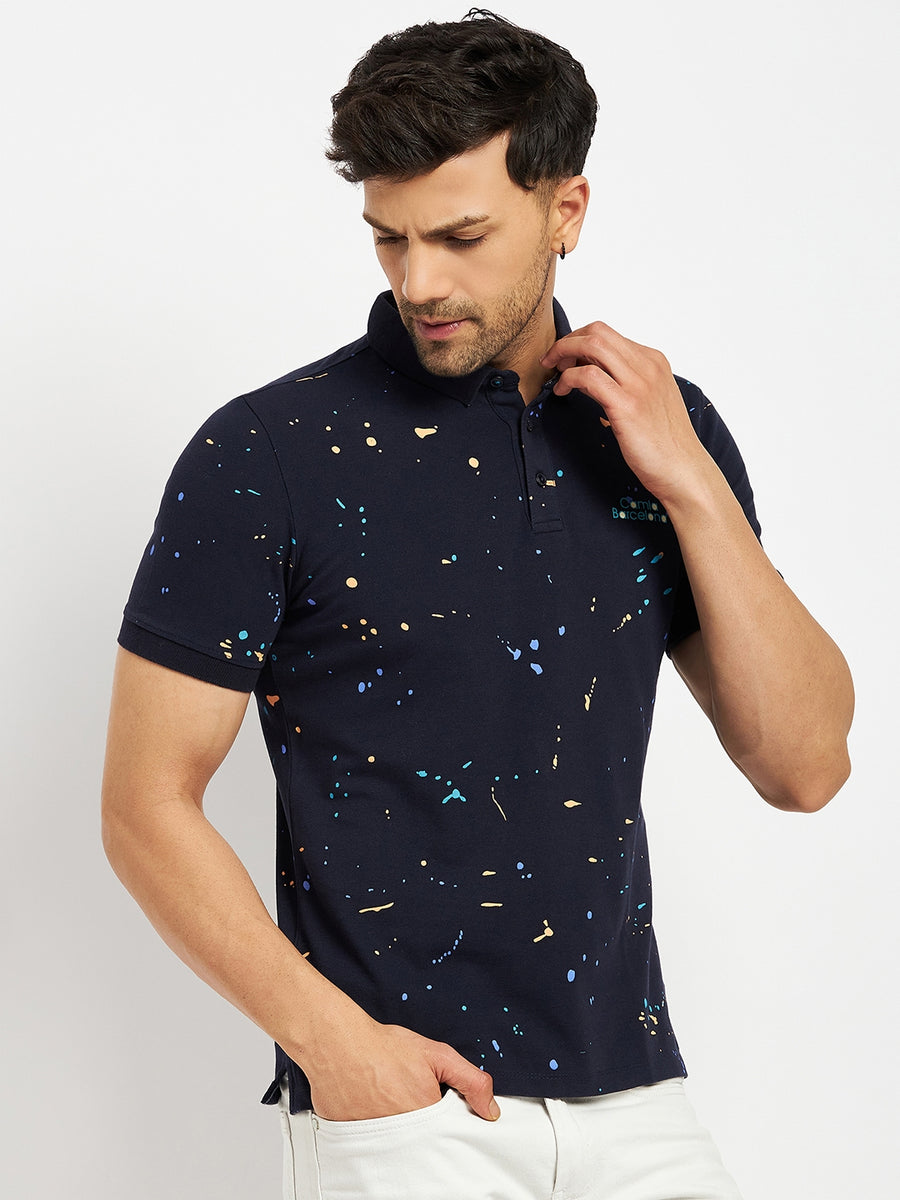 Camla Navy T- Shirt For Men