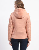 Madame Dual-Textured Rust Puffer Jacket