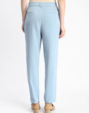 Madame Sky Blue Tapered Fit Trousers