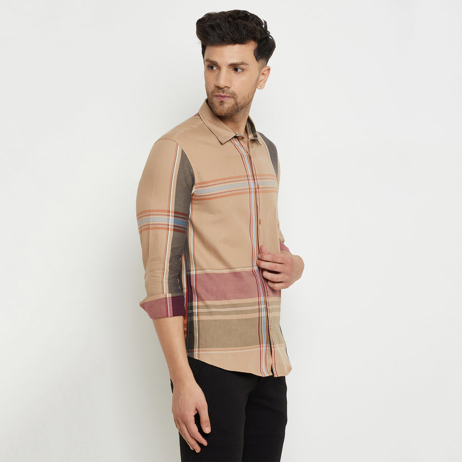 Camla Beige Shirt For Men