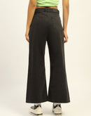 Madame Wide Leg Charcoal Cotton Denim