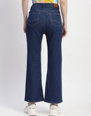 Madame Bootcut Solid Indigo Denim