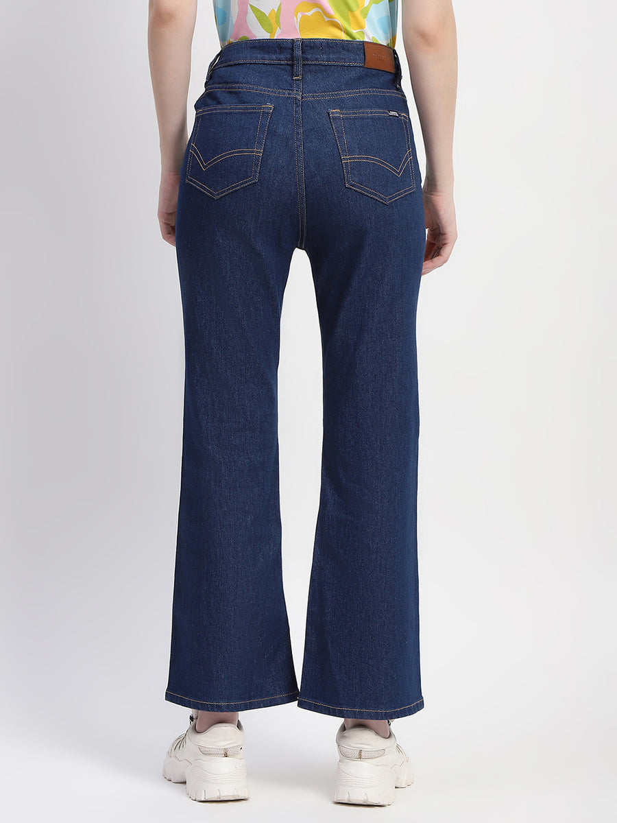 Madame Bootcut Solid Indigo Denim