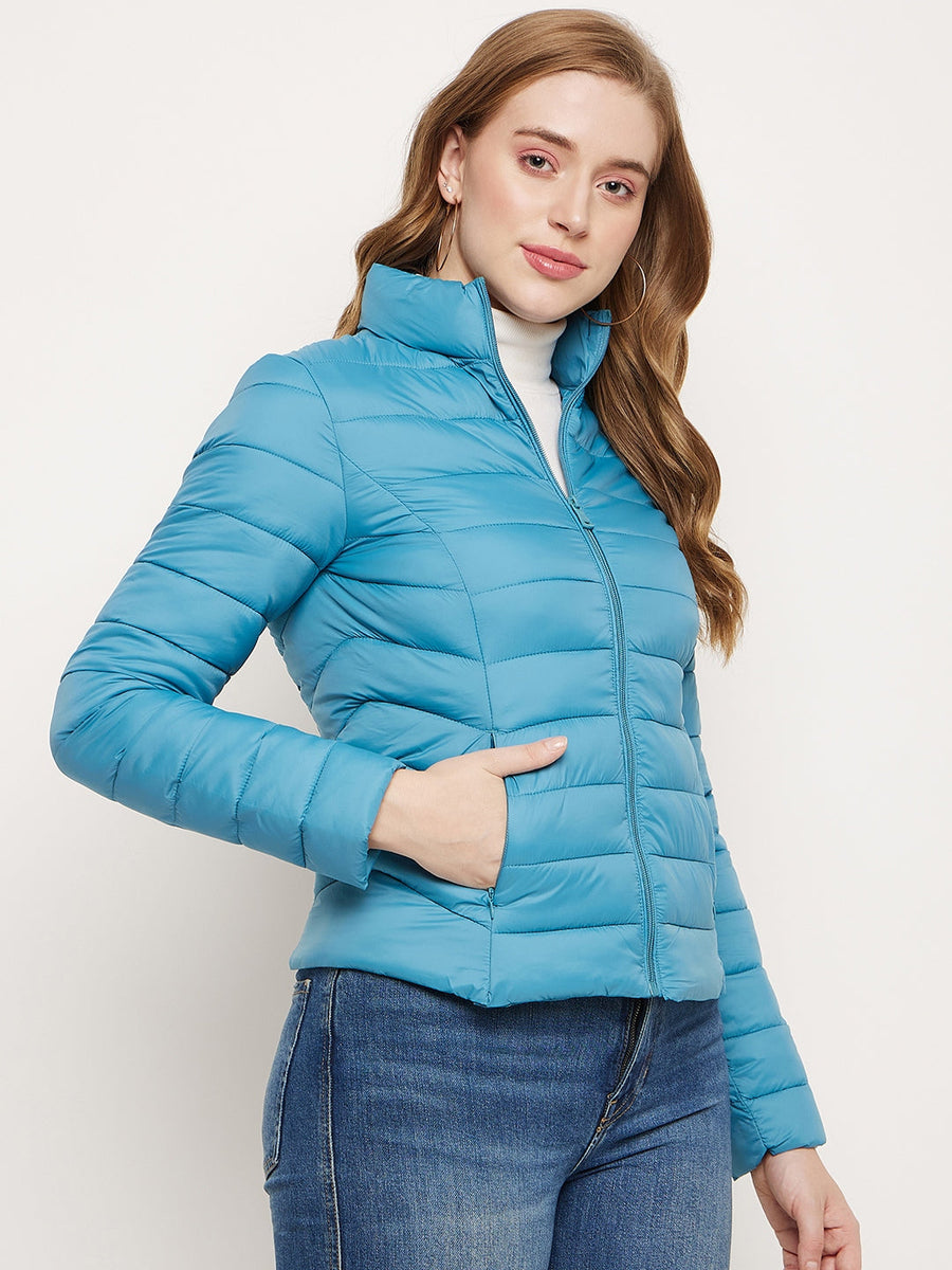 Madame Sea Blue Puffer Jacket