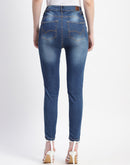 Madame Whiskered High Waist Skinny Fit Denim