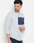 Camla Blue Shirts For Men