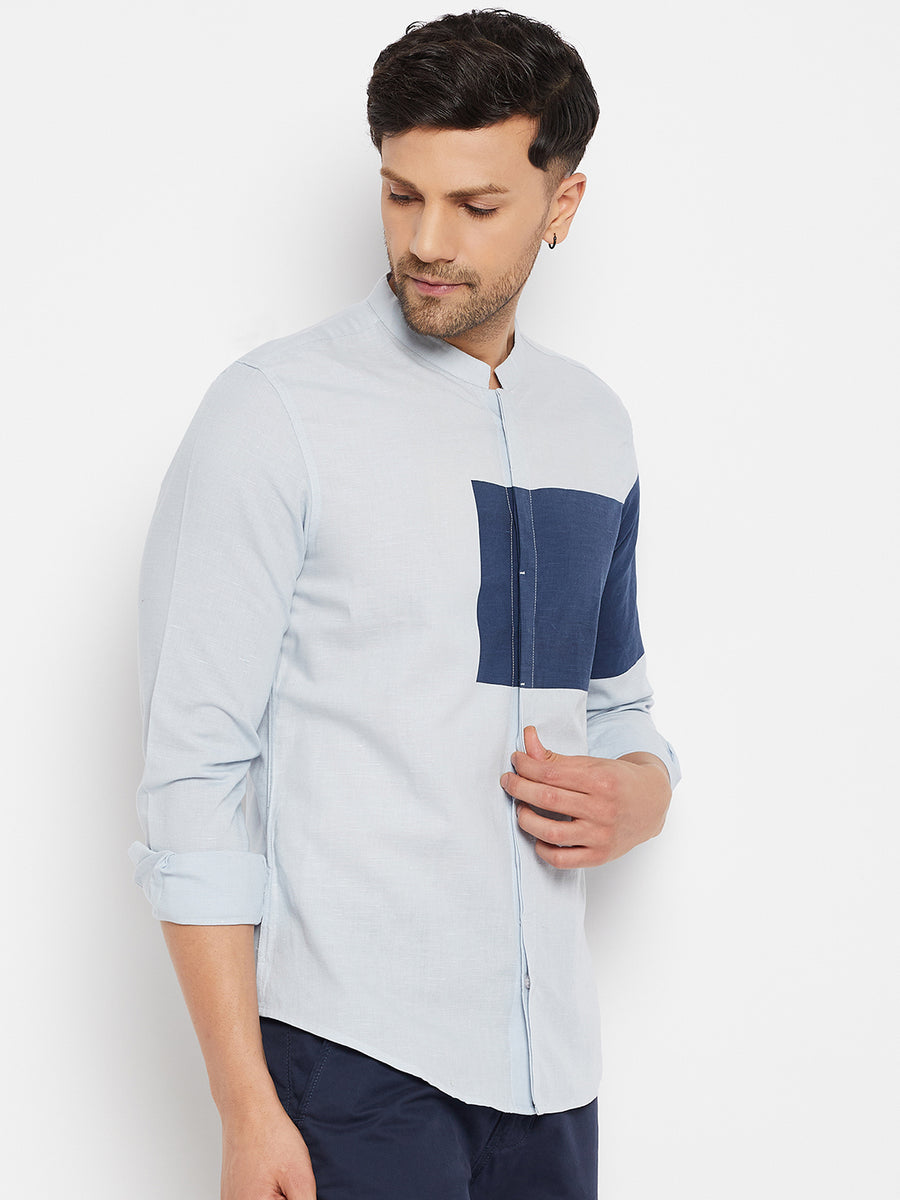 Camla Blue Shirts For Men