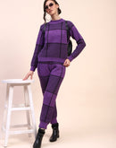 Camla Barcelona Check Purple Two Piece Ensemble