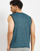 Camla Teal T- Shirt For Men