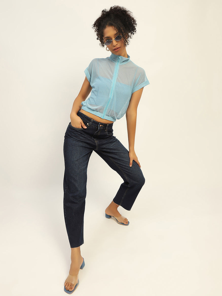 Madame Blue Loose Fit Cotton Denim