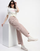 Madame Relax Fit Straight Khaki Cargo Pants