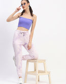 mSECRET Camouflage Print Cotton Mauve Joggers