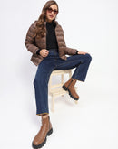 Madame Quilted Brown Puffer Jacket