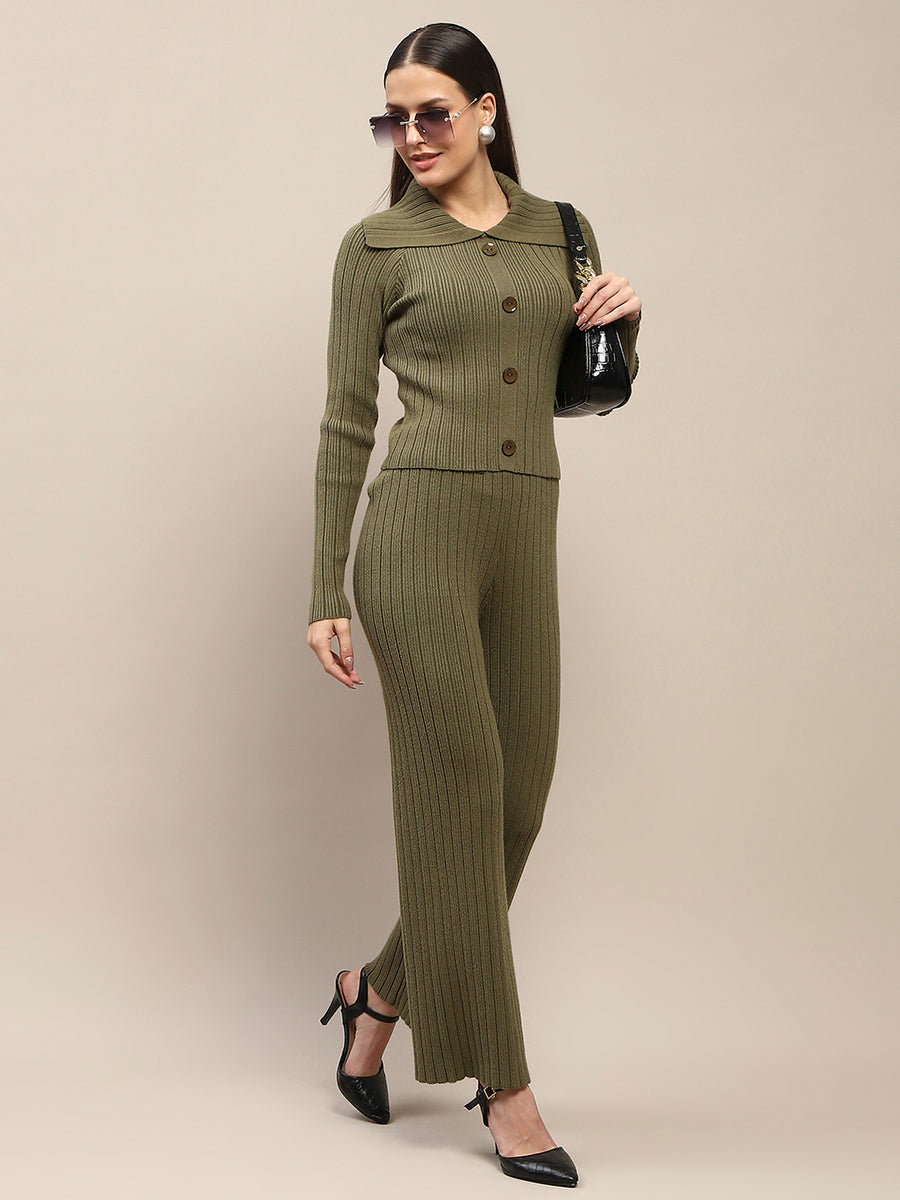 Madame Olive Knitted Top and Bottom Ensemble