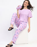 mSECRET Disney Typography Mauve Nightsuit Set