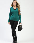 Madame Emerald Green Button-Up Cardigan