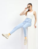 Madame Ice Blue Skinny Fit Cotton Jeans