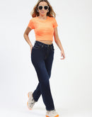 Madame Dark Blue Straight Fit Jeans