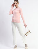 Madame Peach Full-Zip Knit Sweater