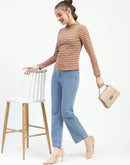 Madame Light Blue Straight Fit Cotton Jeans