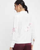 Camla Barcelona Off-White Printed Shirt