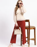 Madame Beige Empire Waist Top