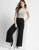 Madame Black Wid Leg High Rise Jeans