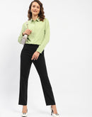 Madame Tapered Fit Black Trousers