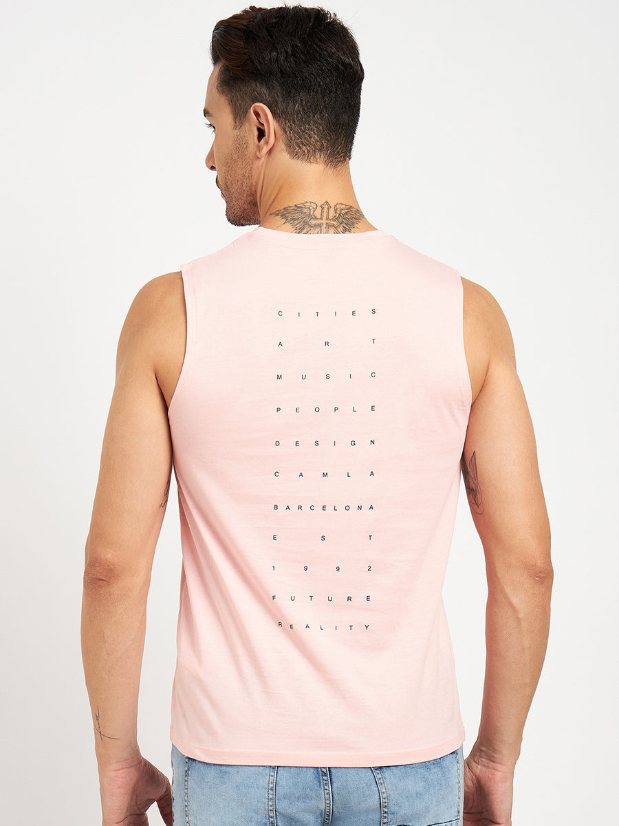 Camla Pink T- Shirt For Men