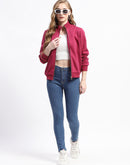 Madame Mock Neck Plum Cotton Sweatshirt