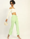 Madame Straight Leg Green Trousers