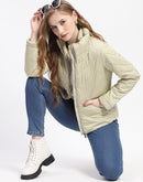 Madame Green Quilted Puffer Jacket