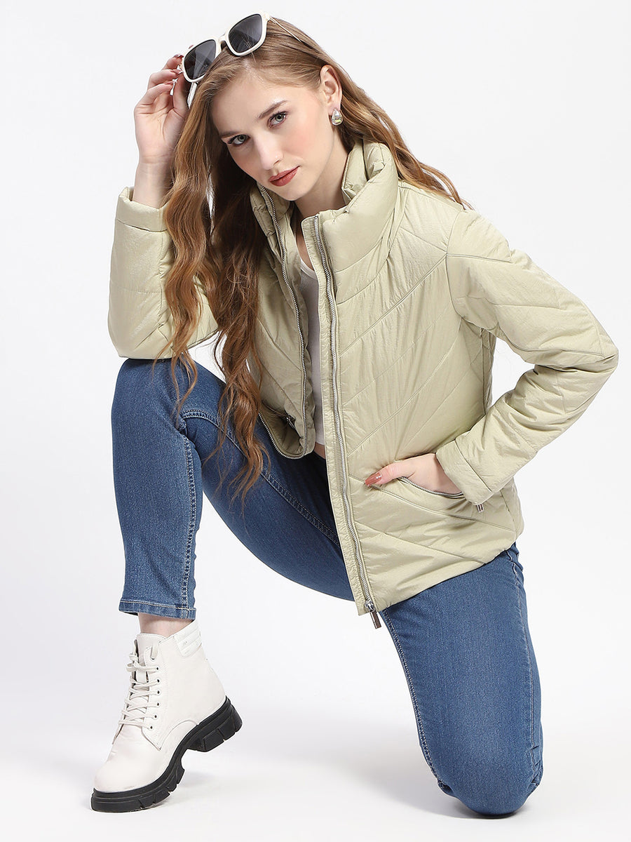 Madame Green Quilted Puffer Jacket