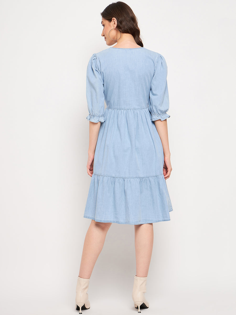 Camla Blue Dress For Women