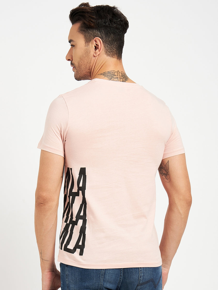 Camla Pink T- Shirt For Men