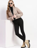 Madame Camouflage Beige Puffer Jacket