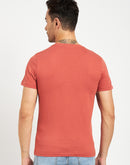 Camla Barcelona Typography Rust Red Regular T-Shirt