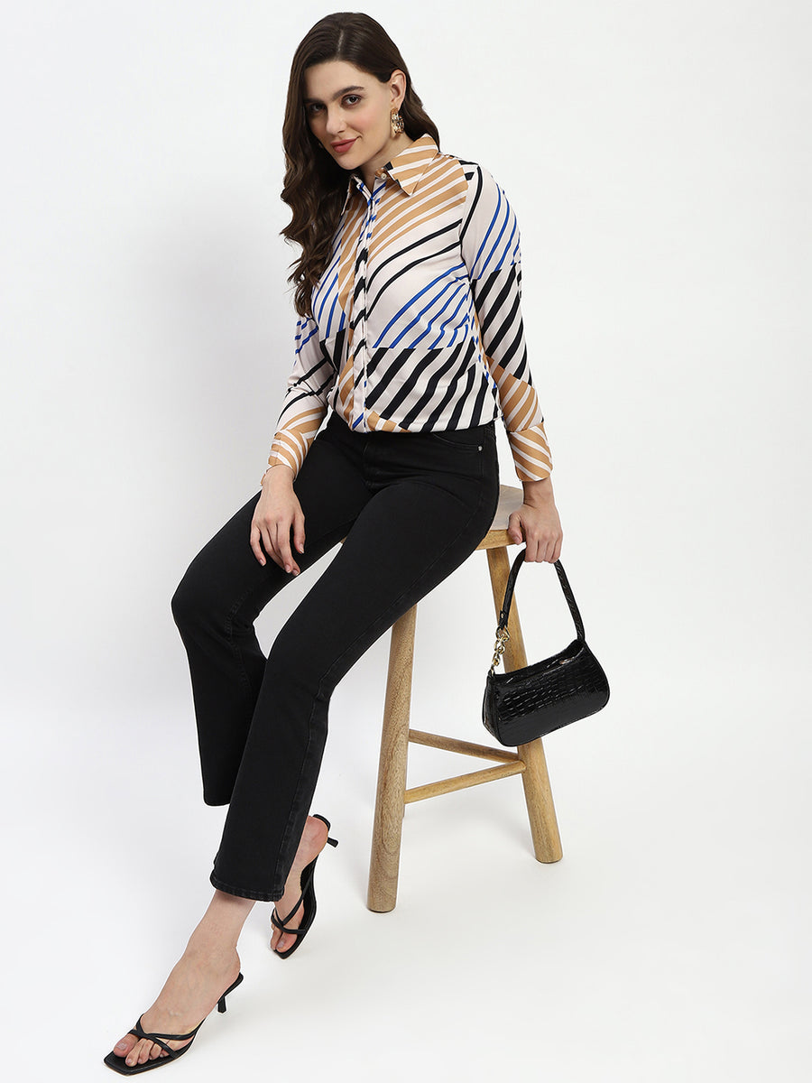 Madame Striped Off-White Shirt