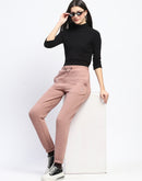 mSECRET Cotton Blend Jogger Style Blush Track Bottom