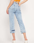 Camla Barcelona Low Rise Ice Blue Calf Length Jeans