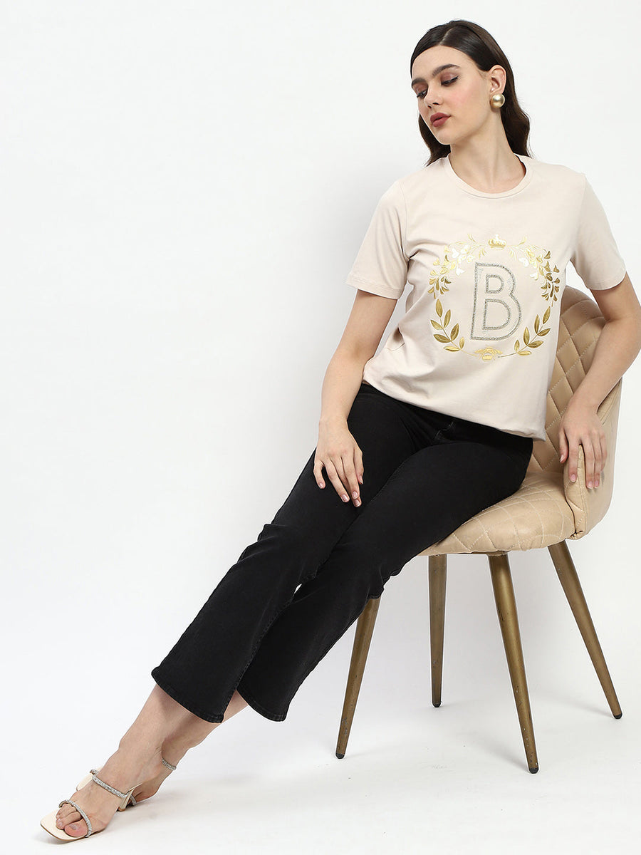 Madame Bridgerton Crystal Embellished Cotton T-Shirt