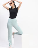 mSECRET Mint Straight-Fit Track Bottoms with Zippered Pockets