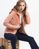 Madame Dual-Textured Rust Puffer Jacket